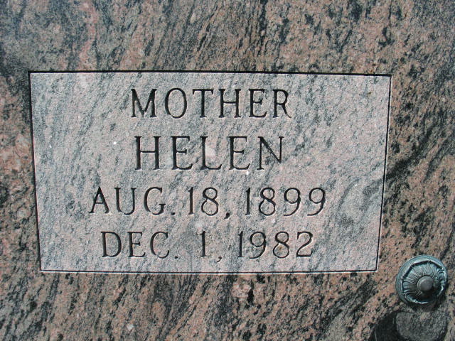 Helen Yank tombstone